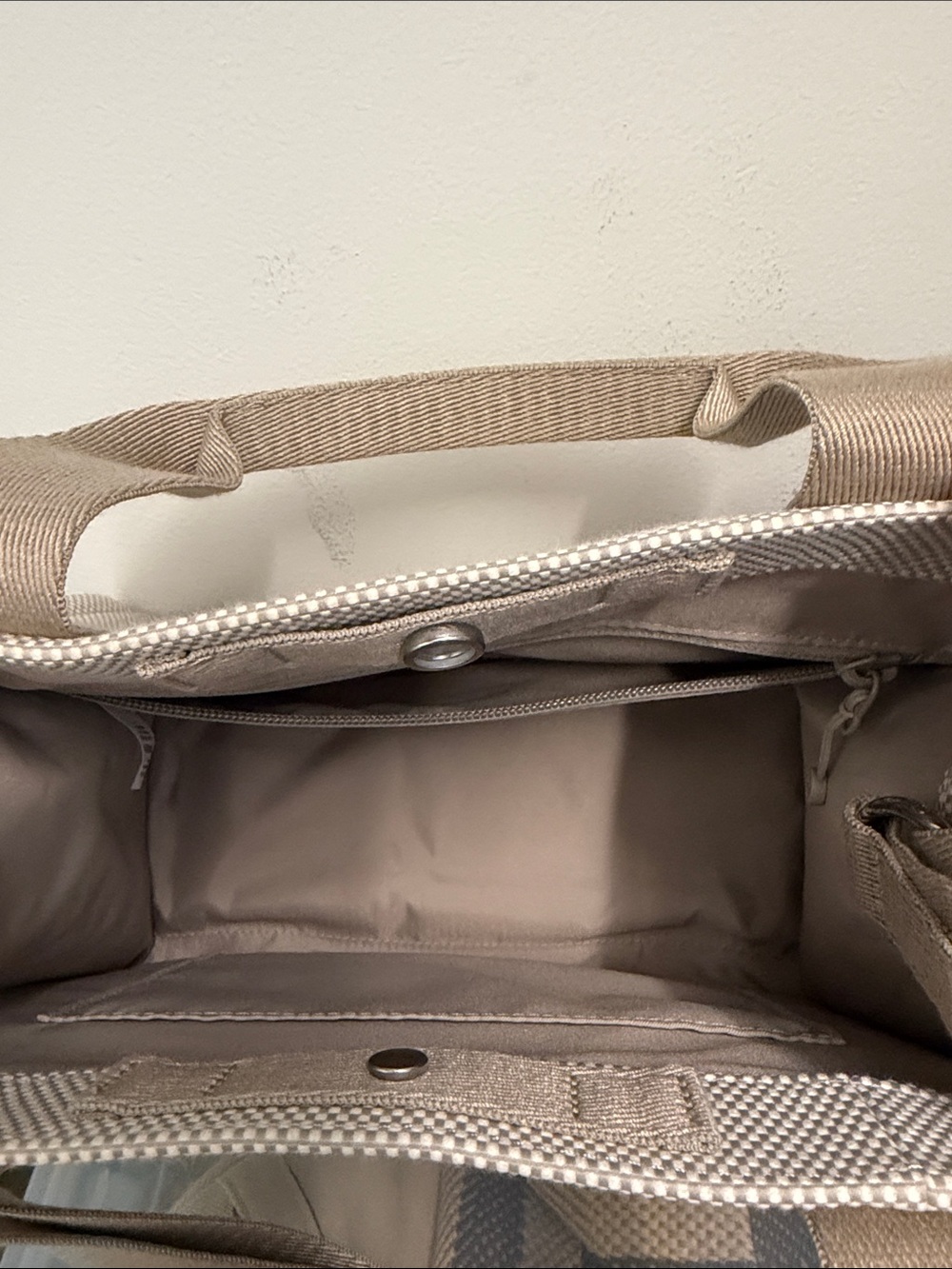 lululemon athletica Cream and Tan Canvas Tote - Picture 5 of 7